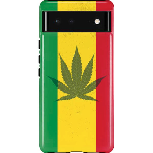 Marijuana Rasta Flag Pixel Cases